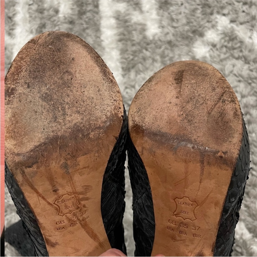 Alexandre Birman Python Embossed Stiletto Booties… - image 6